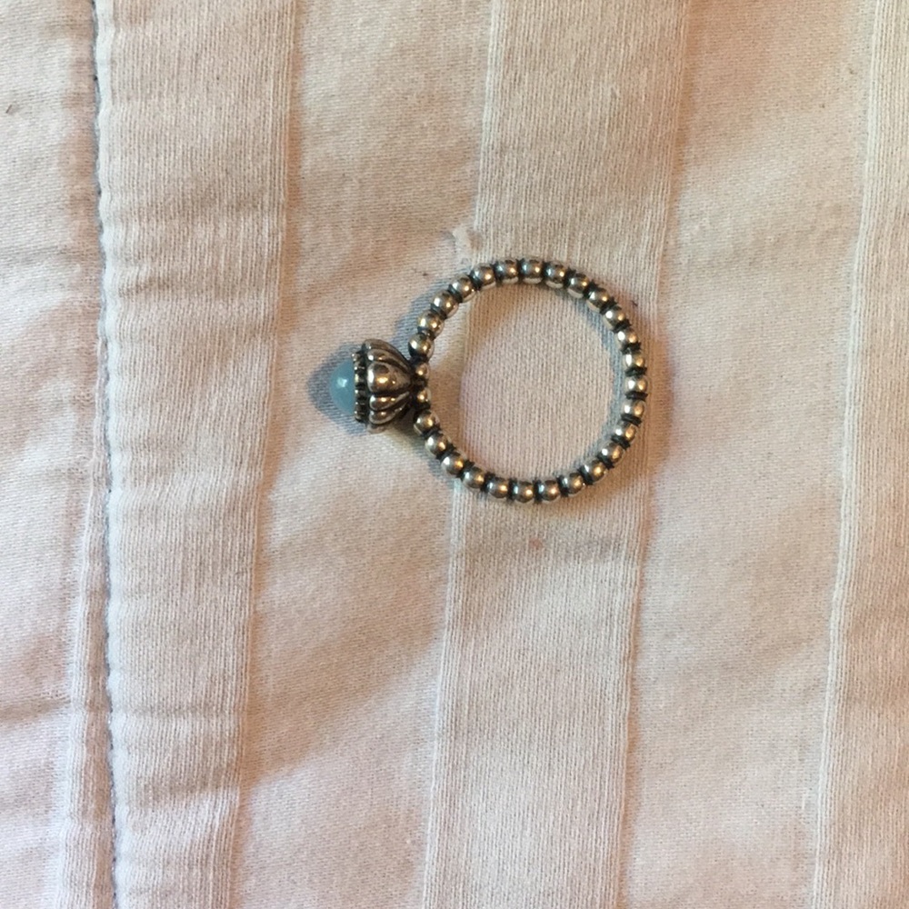 Size 7 Pandora March Birthstone Ring